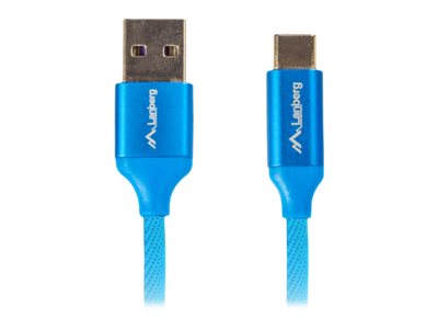 Lanberg USB Type-C to USB Type-A 2.0 Cable Blue QC 3.0 Premium, 1.8 m | CA-USBO-22CU-0018-BL | USB Type-C to USB Type-A - Image 4
