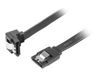 Lanberg SATA Data III (6GB/s) Cable 50CM Angled Metal Clips | CA-SASA-13CU-0050-BK - Image 4