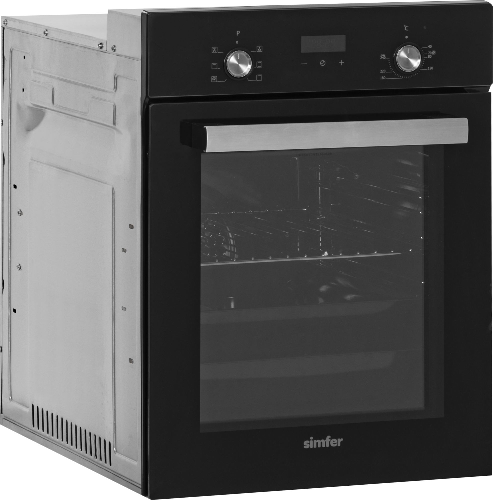 Simfer Oven | 4207DERSP.1 | 47 L | Multifunctional | Manual | Pop-up knobs | Height 59.5 cm | Width 45 cm | Black - Image 3