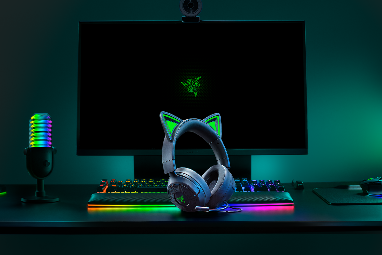 Razer Gaming Headset | Kraken Kitty V3 X | Wired | Over-Ear | Microphone | Black - Image 5