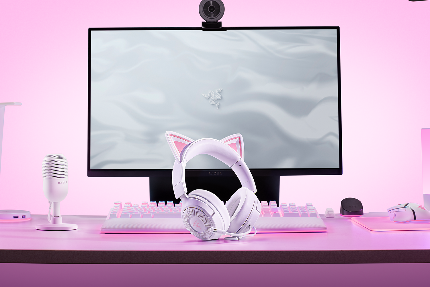 Razer Gaming Headset | Kraken Kitty V3 X | Wired | Over-Ear | Microphone | White - Image 5