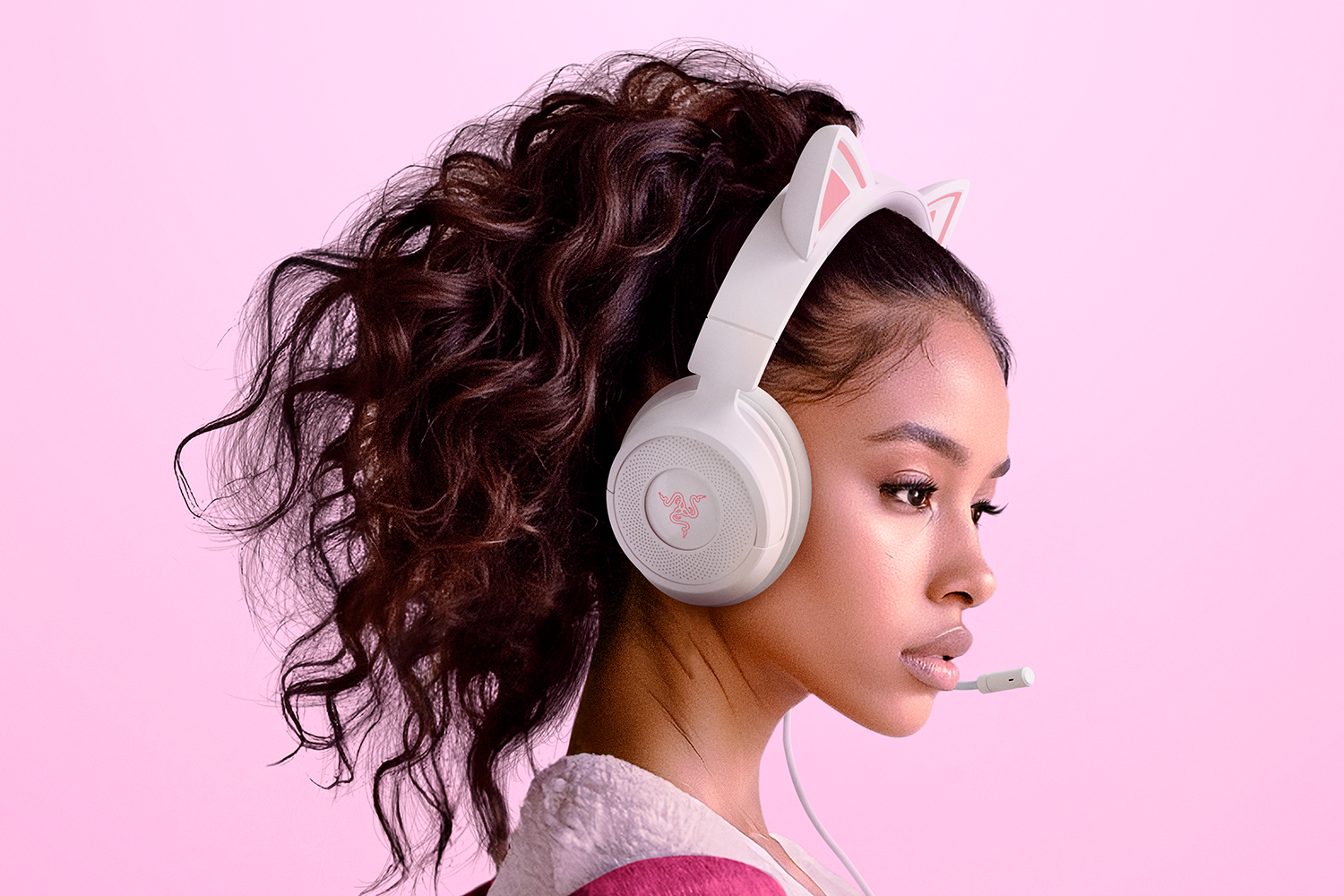 Razer Gaming Headset | Kraken Kitty V3 X | Wired | Over-Ear | Microphone | White - Image 6