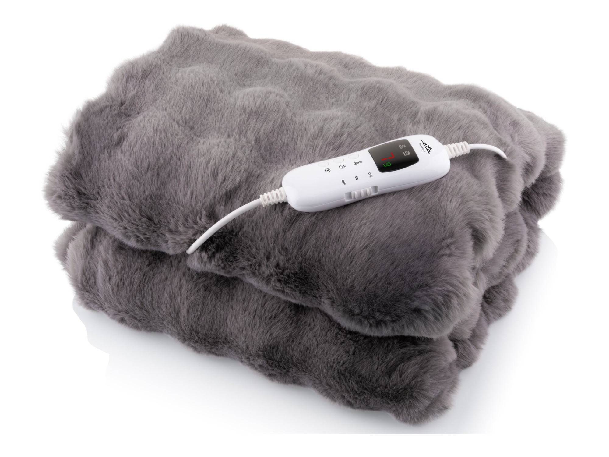 ETA Heating Blanket, 130 x 160 cm | Bubble 632590000 | Number of heating levels 3 | Number of persons 1 | Washable | Remote control | 120 W | Grey - Image 2