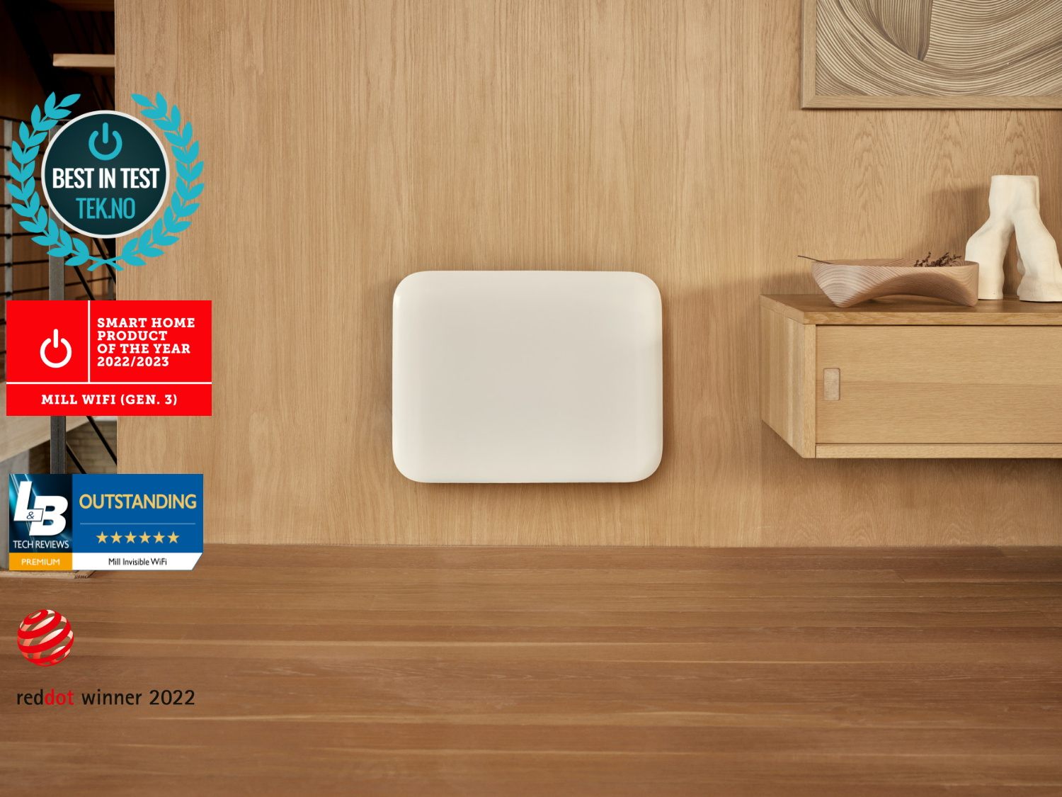 Mill Invisible Smart WiFi Heater | PA400WIFI4 | Panel Heater | 400 W | Suitable for rooms up to 4-6 m² | White | IPX4 - Image 6