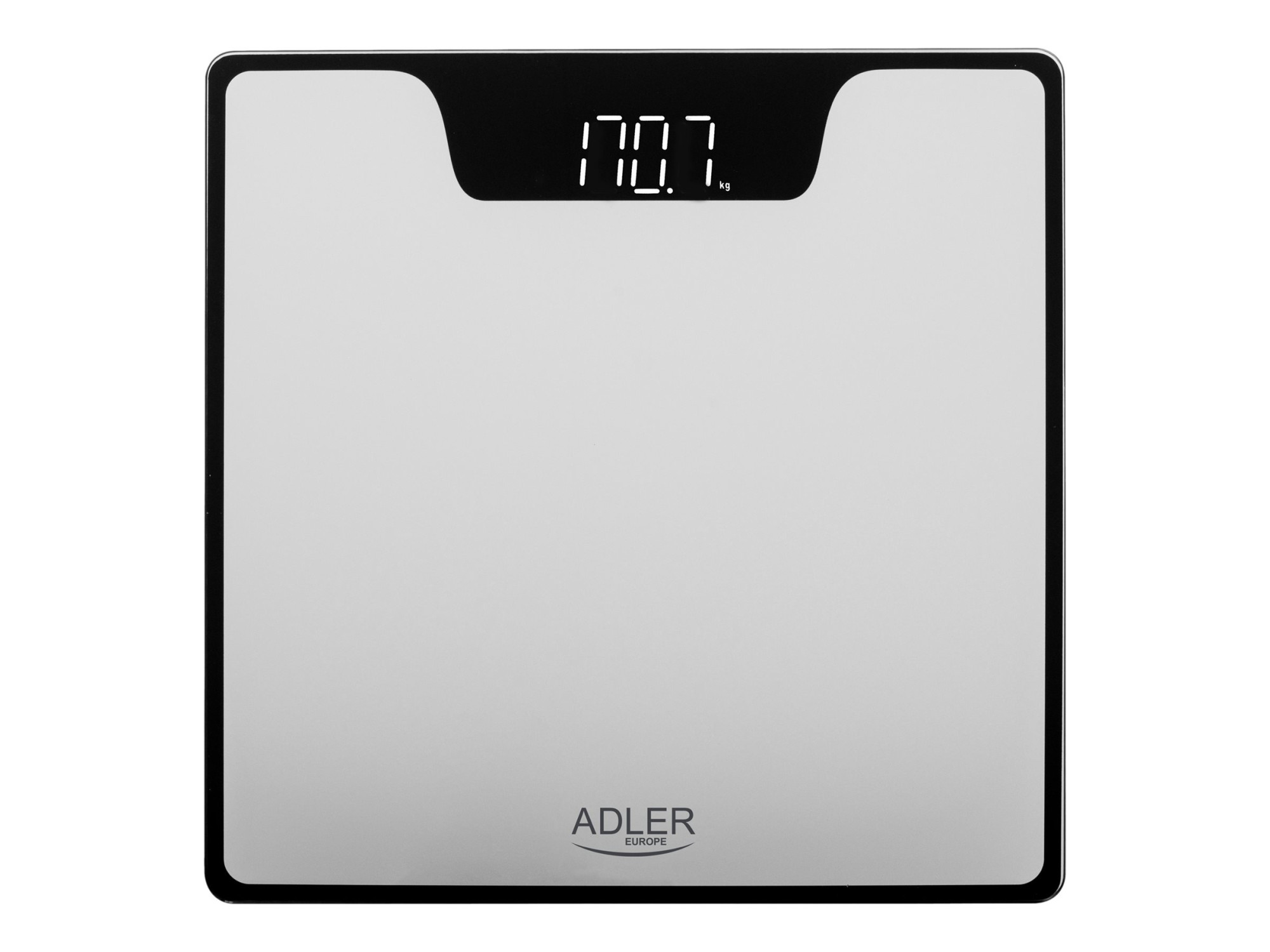 Adler | Bathroom Scale | AD 8174s | Maximum weight (capacity) 180 kg | Accuracy 100 g | Silver - Image 2
