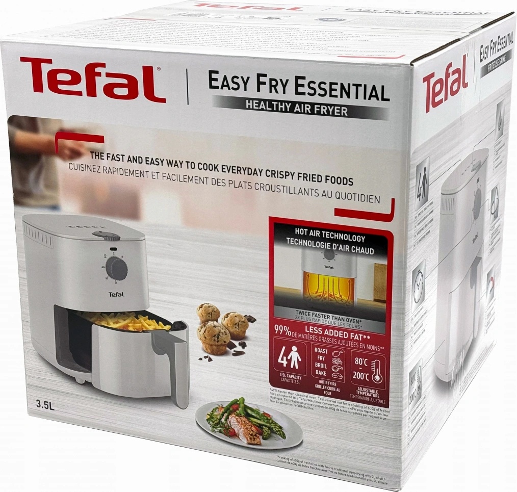 TEFAL Easy Fry Essential Fryer | EY130A10 | Capacity 3.5 L | White - Image 5