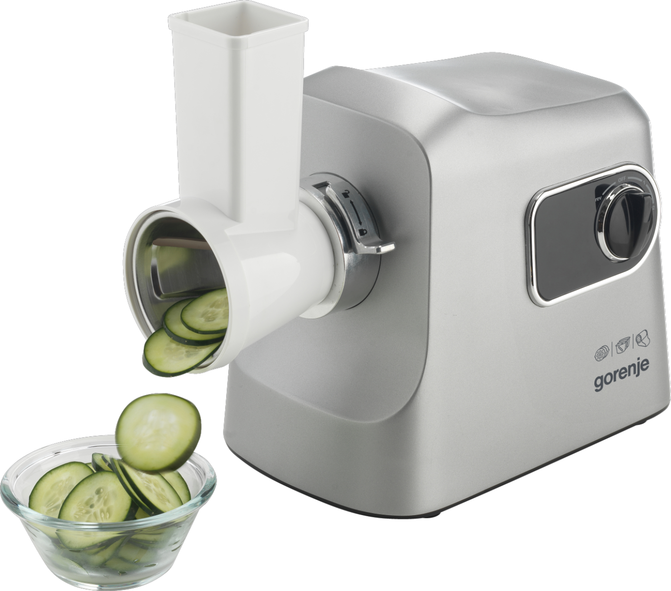 Gorenje Meat grinder | MG2500DS | Stainless Steel/White | 2500 W | Number of speeds 1 | Throughput (kg/min) 2.8 - Image 2