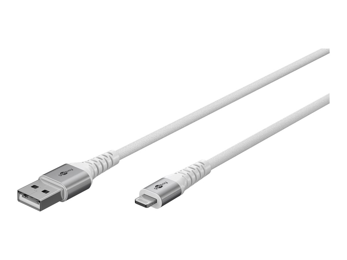 Goobay Lightning USB-A Supersoft Textile Cable with Metal Plugs | 74511 - Image 2