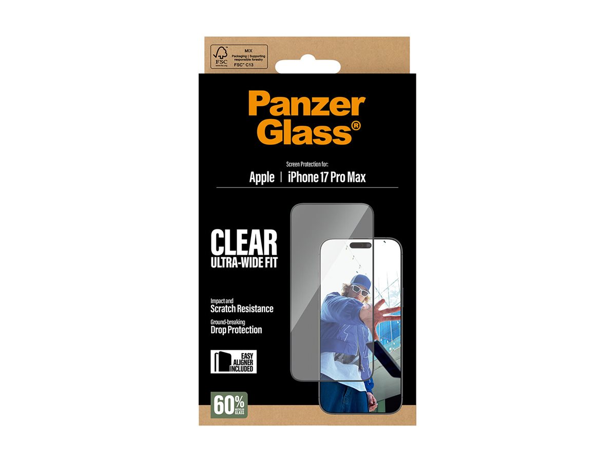 PanzerGlass Screen protector | Apple | iPhone 17 Pro Max | Glass | Transparent | Ultra-Wide Fit w. EasyAligner - Image 10