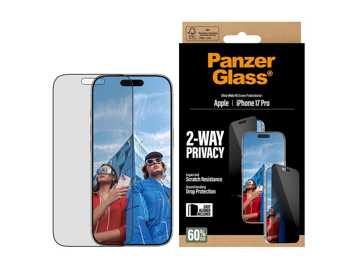 PanzerGlass Screen protector | Apple | iPhone 17 Pro | Glass | Transparent | Ultra-Wide Fit w. EasyAligner - Image 3