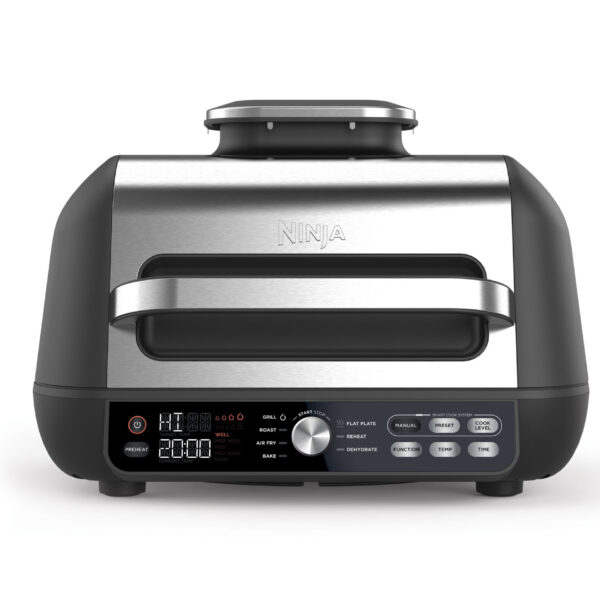 NINJA | Foodi MAX Pro Health Grill, Flat Plate and Air Fryer | AG651EU | Capacity 3.8 L | Black