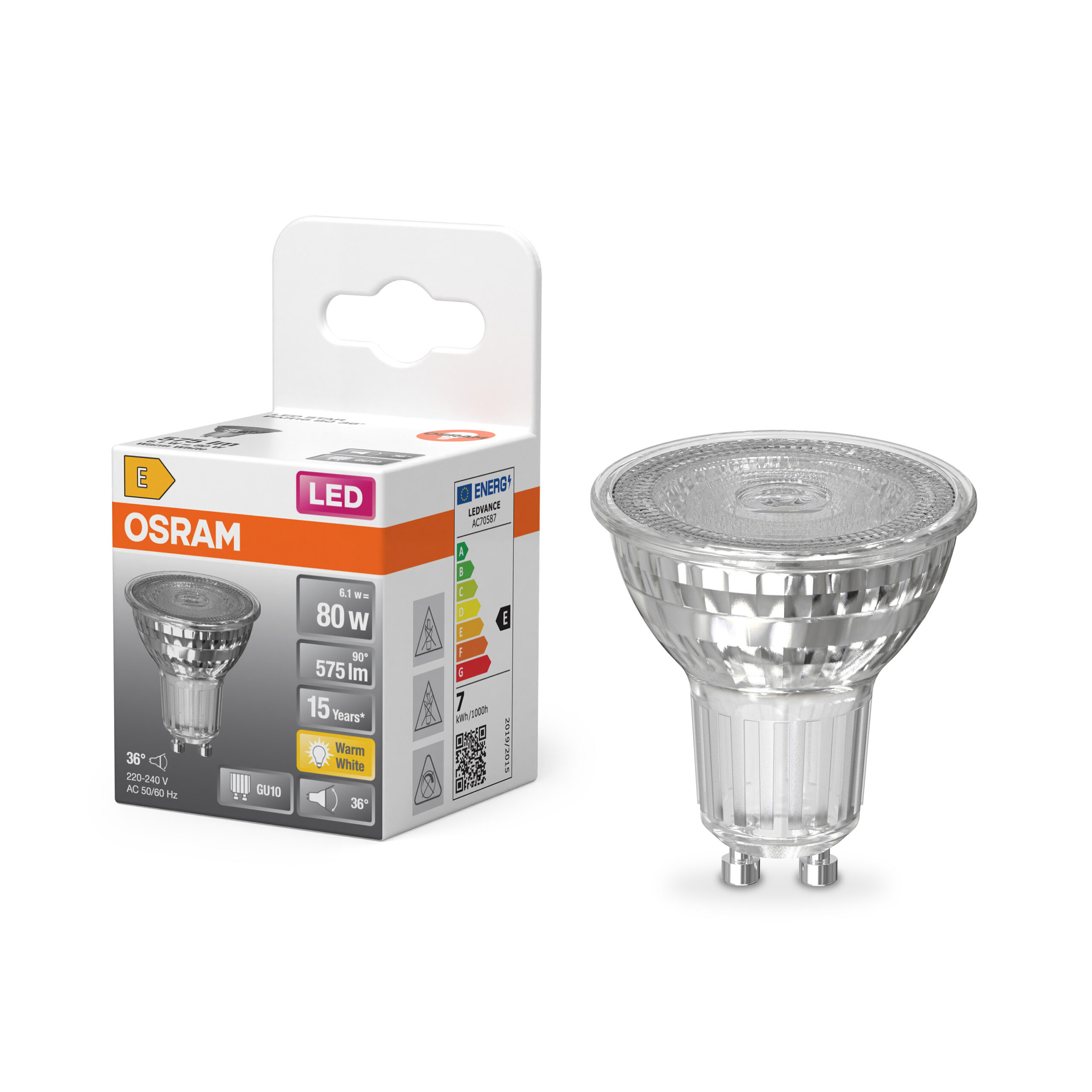 Osram Parathom Reflector | GU10 | 6.1 W | Warm White - Image 3