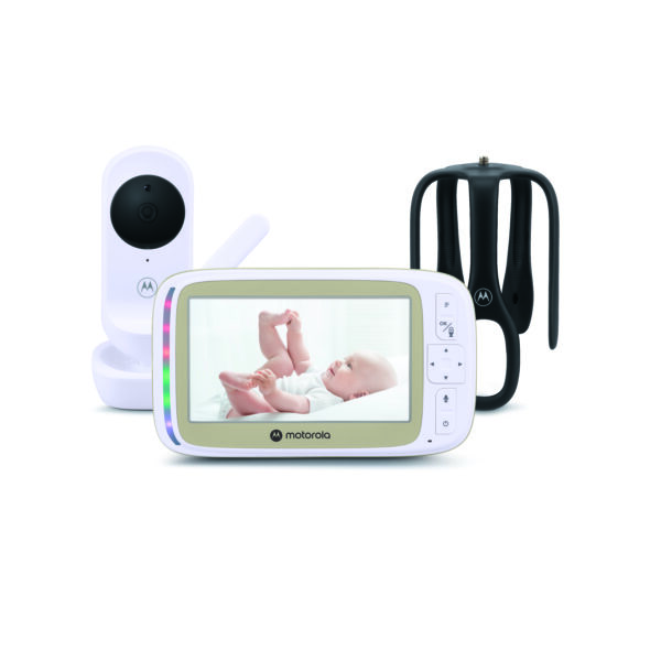 Motorola 5.0” Wi-Fi Video Baby Monitor with Stargrip Crib Mount | VM45 Connect | White