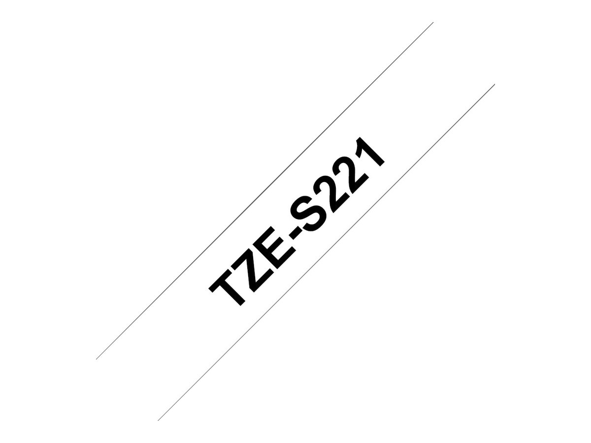 Brother | TZe-S221 Strong Adhesive Laminated Tape | Black on White | TZe | 8 m | 9 cm - Image 14