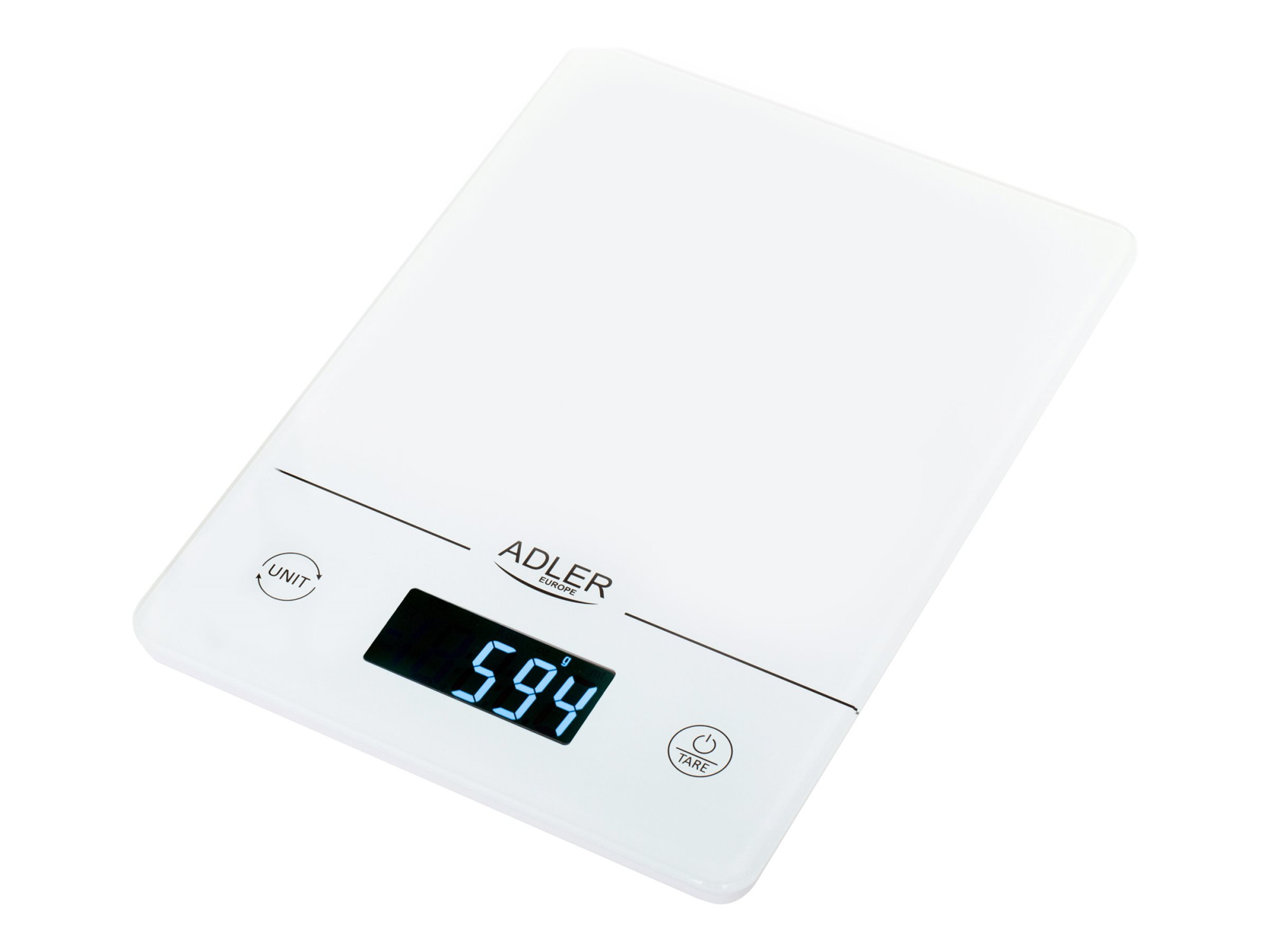 Adler | Kitchen scales | AD 3170 | Maximum weight (capacity) 15 kg | Graduation 1 g | Display type LCD | White - Image 2