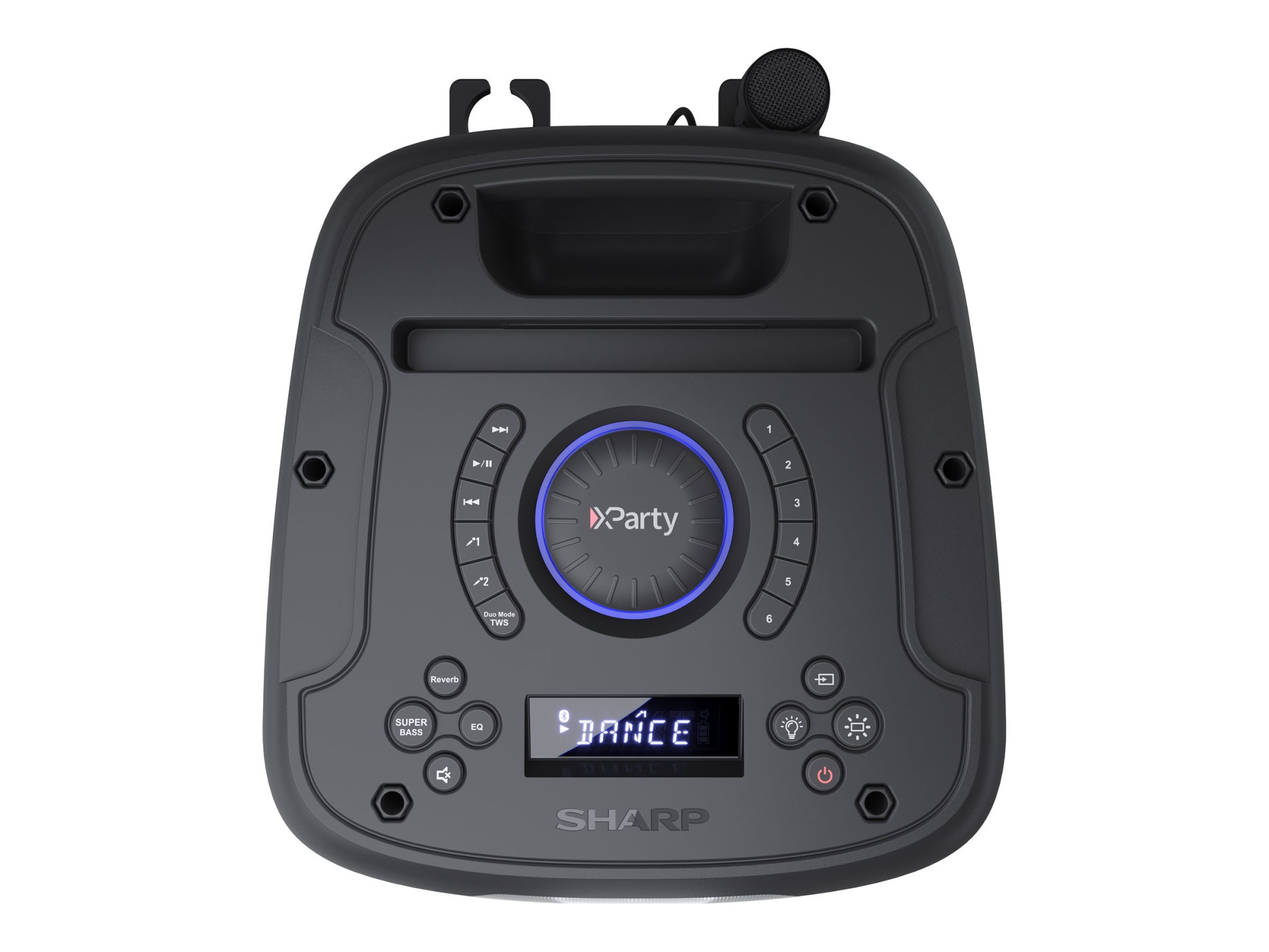 Sharp PS-949 Party Speaker with Built-in Battery | Sharp | Party Speaker | PS-949 XParty Street Beat | 132 W | Waterproof | Bluetooth | Black | Portable | Wireless connection - Image 12