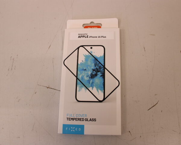 SALE OUT. FIXED Full Cover 2,5D Tempered Glass for Apple iPhone 16 Plus, black | Fixed | Full Cover 2.5D | Apple | iPhone 16 Plus | Tempered Glass | Black | DAMAGED PACKAGING, DEMO | Screen Protector