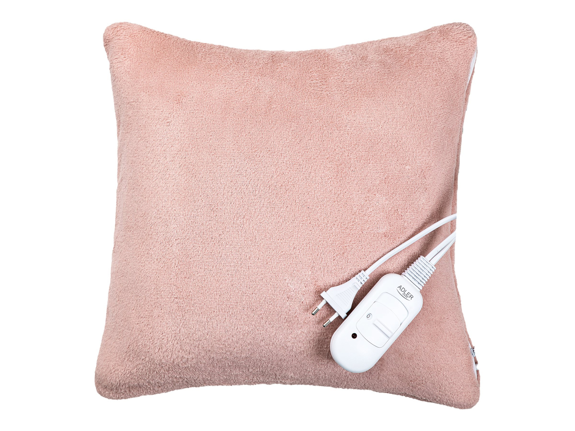 Adler Super Soft Electric Heating Pad | AD 7444 | Number of heating levels 2 | Number of persons 1 | Washable | Remote control | 80 W | Pink - Image 2