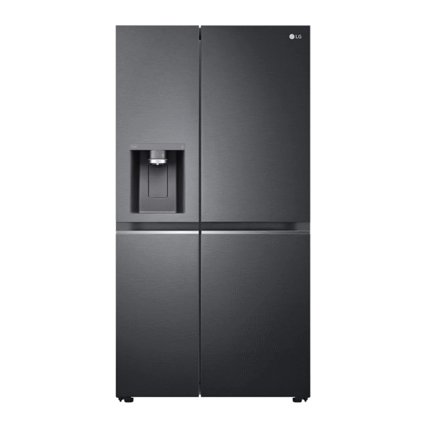 LG | Refrigerator | GSLV71MCLE | Energy efficiency class E | Free standing | Side by side | Height 179 cm | No Frost system | Fridge net capacity 416 L | Freezer net capacity 219 L | 36 dB | Matte Black