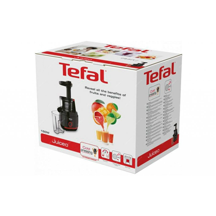 JUICER ZC150838 TEFAL | TEFAL | Juiceo Juice extractor | ZC150838 | Type Centrifugal | Red/Black | 150 W | Number of speeds 1 presets - Image 5