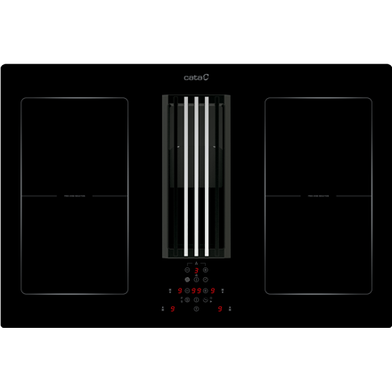 CATA | IAS 770 | Induction hob with built-in hood | Number of burners/cooking zones 4 | Touch | Timer | Black