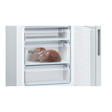 Bosch | Refrigerator | KGE49AWCA | Energy efficiency class C | Free standing | Combi | Height 201 cm | Fridge net capacity 302 L | Freezer net capacity 117 L | 38 dB | White - Image 9