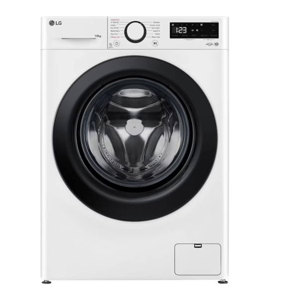 LG Washing Machine | F4WR510SBW | Energy efficiency class A | Front loading | Washing capacity 10 kg | 1400 RPM | Depth 57 cm | Width 60 cm | Display | LED | Steam function | Direct drive | White