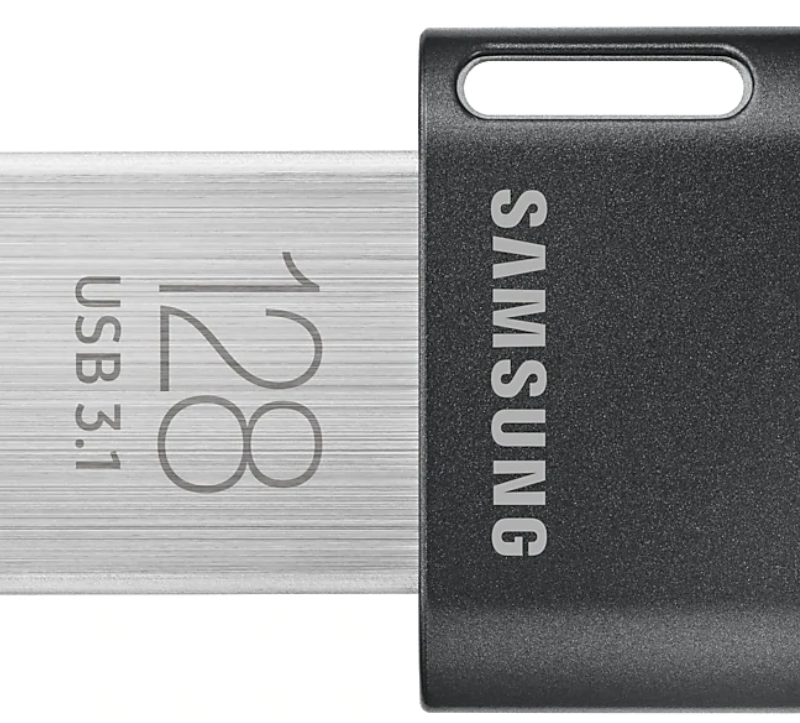Samsung | FIT Plus | MUF-128AB/APC | 128 GB | USB 3.1 | Black/Silver
