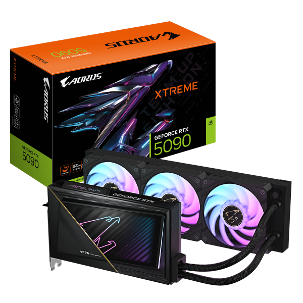 Gigabyte AORUS GeForce RTX 5090 XTREME WATERFORCE 32G | NVIDIA | 32 GB | GeForce RTX 5090 | GDDR7 | HDMI ports quantity 1 | PCI-E 5.0