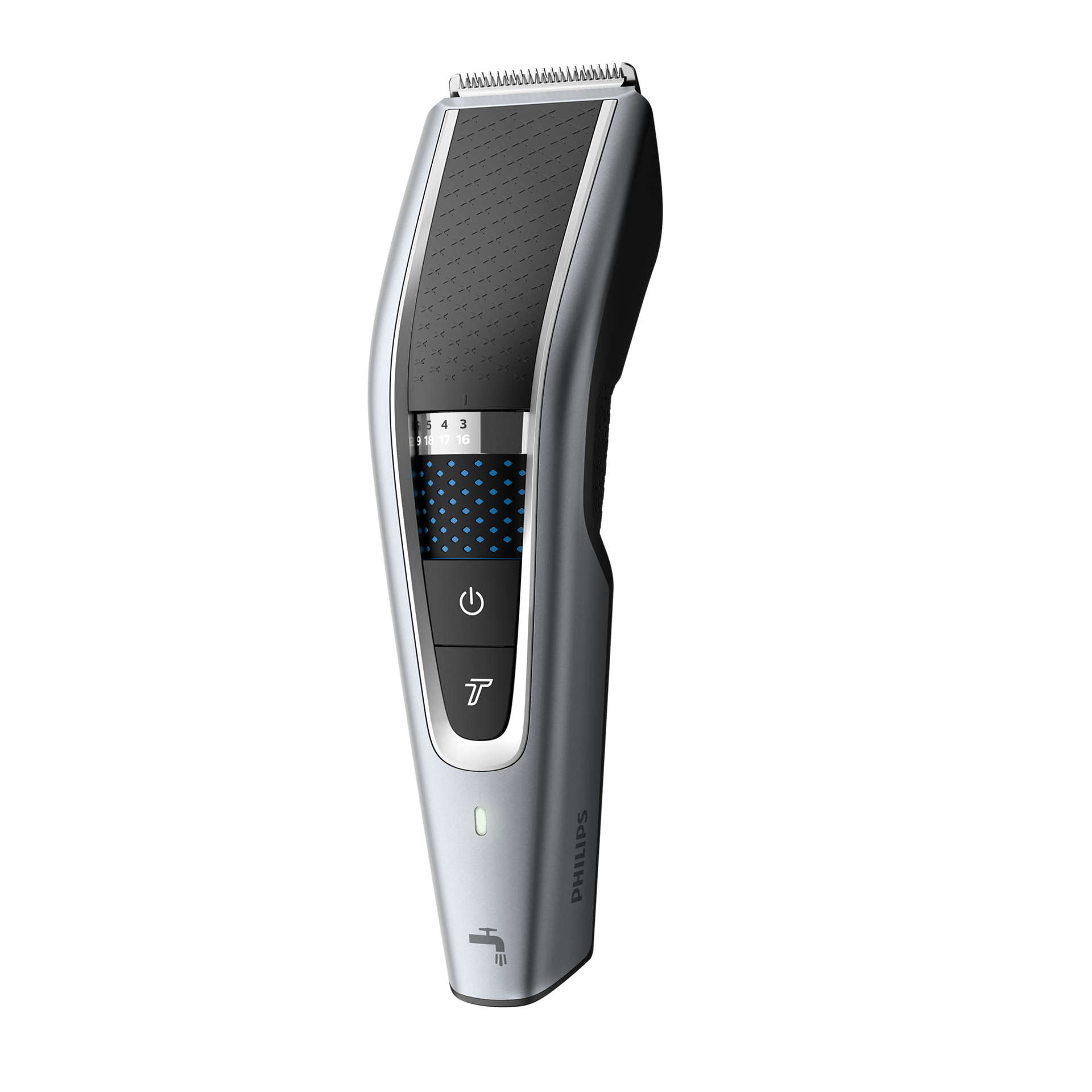 Philips | Hair clipper series 5000 | HC5630/15 | Cordless or corded | Number of length steps 28 | Step precise 1 mm | Black/Grey