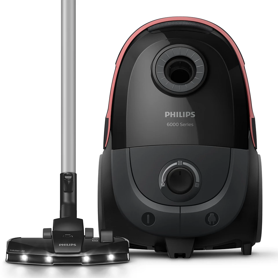 Philips | Vacuum cleaner | XD6142/12 | Bagged | Power 900 W | Dust capacity 4 L | Deep black - Image 2