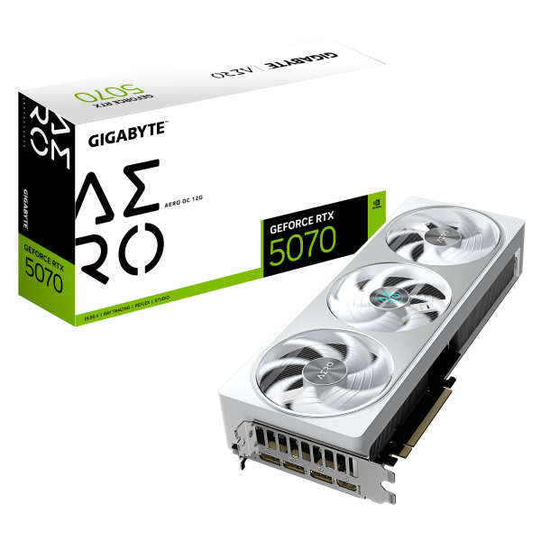 Gigabyte GeForce RTX 5070 AERO OC 12G | NVIDIA | 12 GB | GeForce RTX 5070 | HDMI ports quantity 1 | PCI-E 5.0