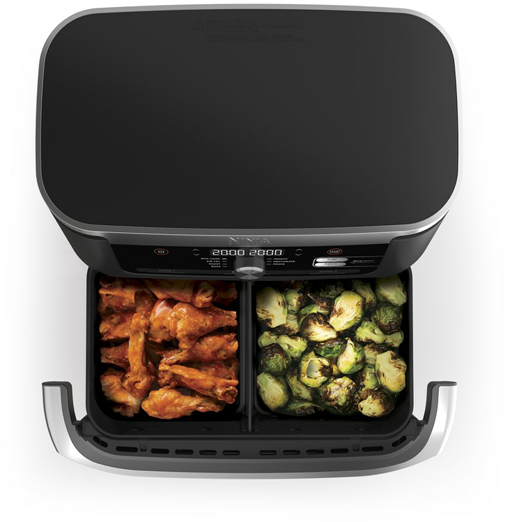 NINJA | Double Air Fryer | AF500EU Foodi FlexDrawer | Power 2470 W | Capacity 10.4 L | Black - Image 12