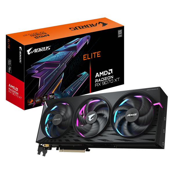 Gigabyte | AORUS Radeon RX 9070 XT ELITE 16G | AMD | 16 GB | Radeon RX 9070 XT | HDMI ports quantity 1 | PCI-E 5.0