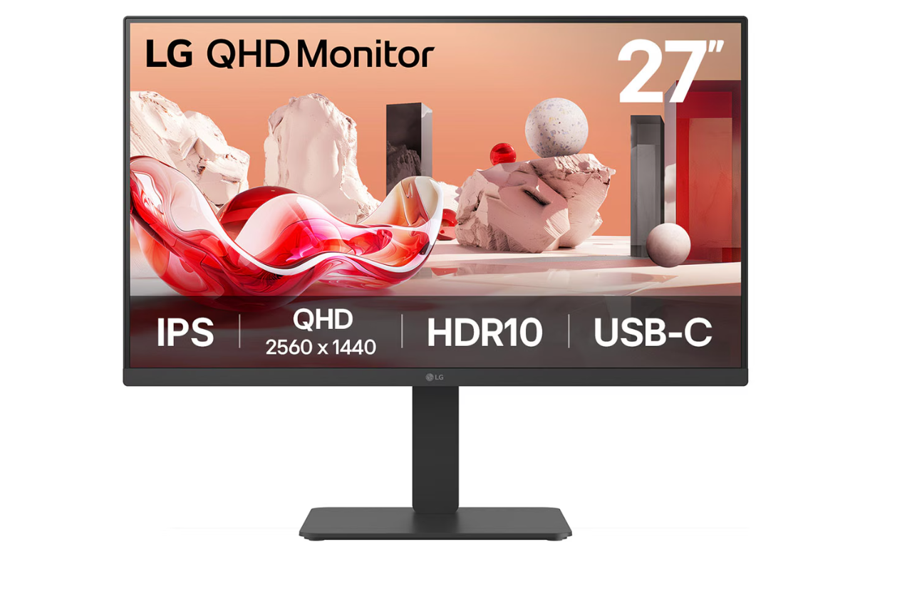 LG | 27BA65QB-B | 27 " | IPS | 16:9 | 100 Hz | 5 ms | 2560 x 1440 pixels | 350 cd/m² | HDMI ports quantity 1