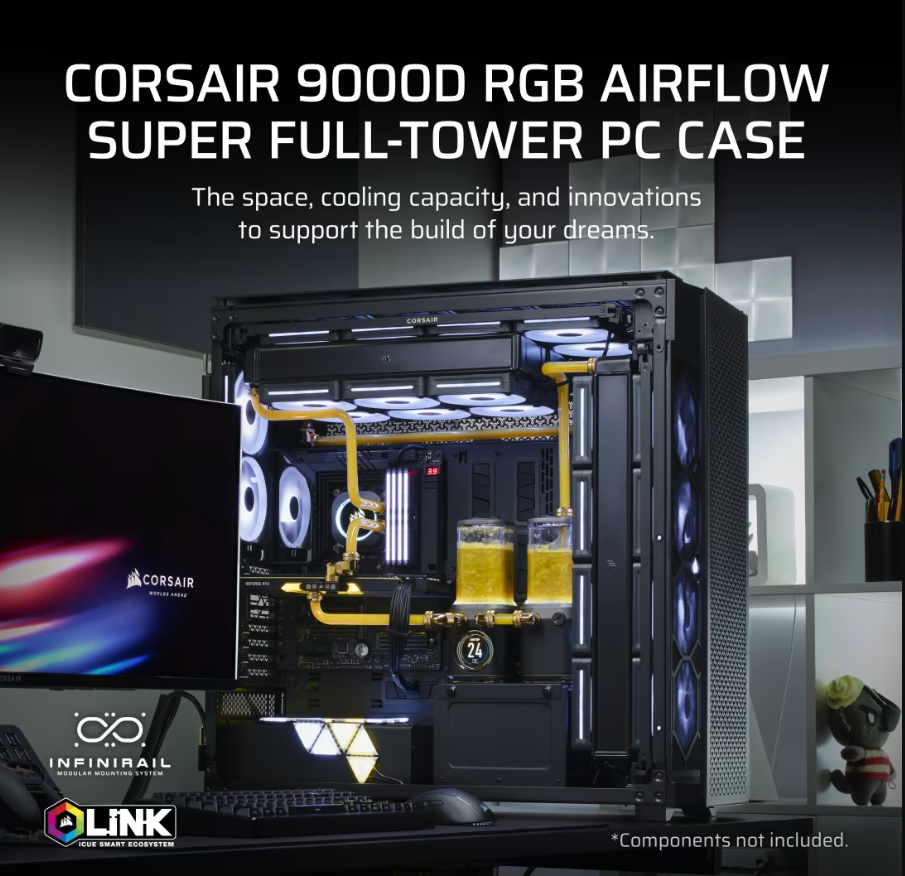 Corsair PC Case | 9000D RGB AIRFLOW Super | Black | Full-Tower | Power supply included No - Image 2