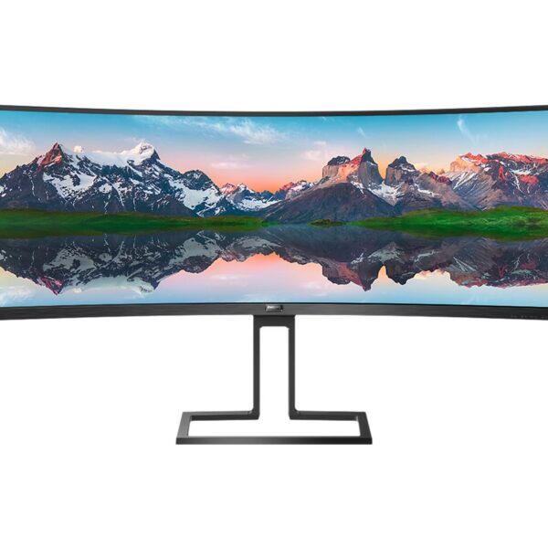 Philips | Curved LCD Display | 498P9/00 | 48.8 " | VA | Dual QHD | 32:9 | 70 Hz | 5 ms | 5120 x 1440 pixels | 450 cd/m² | Headphone out | HDMI ports quantity 2 | Black