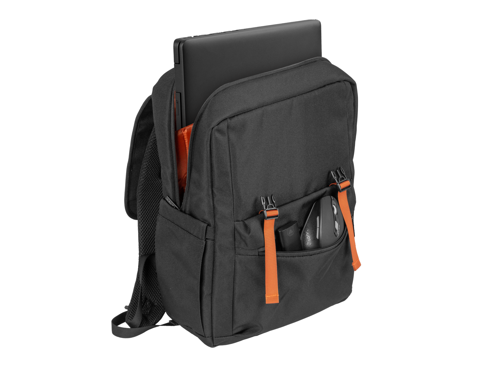 Natec | Niala | Backpack | Fits up to size 15.6 " | Backpack | Black/Orange - Image 9