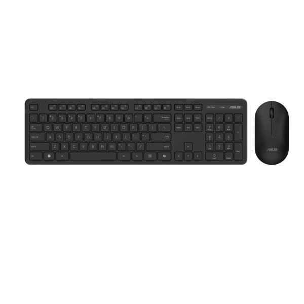 Asus CW100 | Keyboard and Mouse Set | Wireless | Russian | Black | RF 2.4GHz