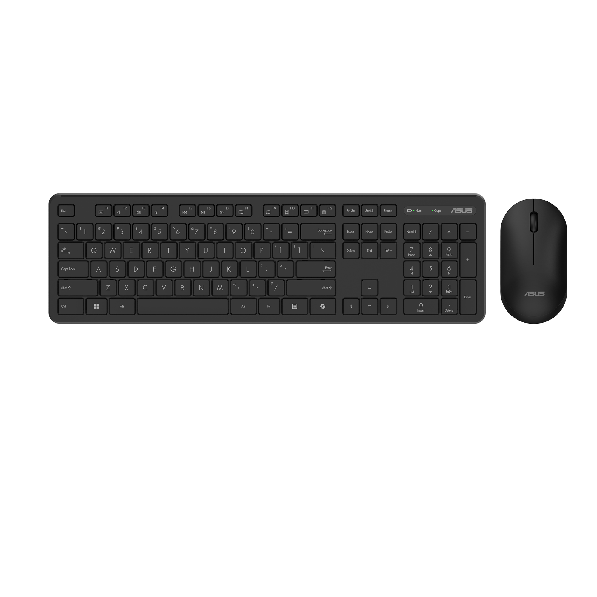 Asus CW100 | Keyboard and Mouse Set | Wireless | Russian | Black | RF 2.4GHz