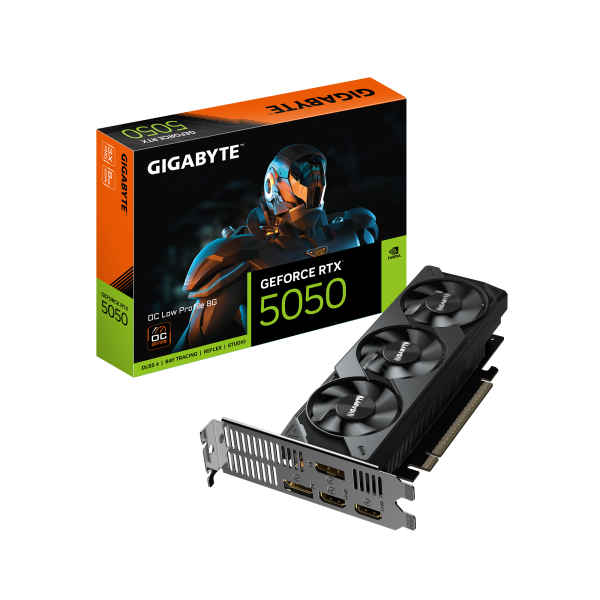 Gigabyte GeForce RTX 5050 OC Low Profile 8G | NVIDIA | 8 GB | GeForce RTX 5050 | GDDR6 | HDMI ports quantity 2 | PCI-E 5.0