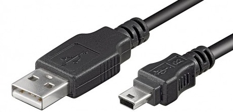 Logilink | USB MINI-B 5-pin 180 Cert 1.8m | USB-A to mini-USB Mini-USB B | USB A