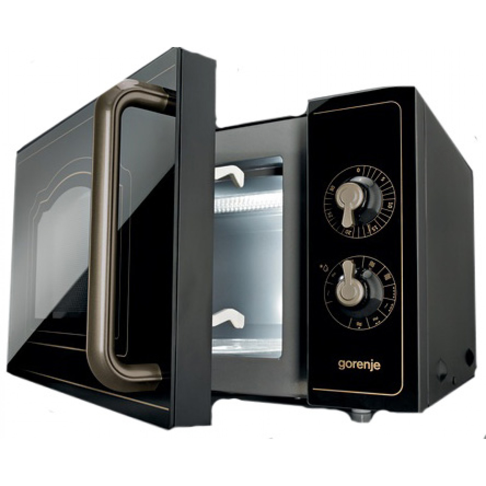 Gorenje | Microwave oven with grill | MO4250CLB | Free standing | 20 L | 700 W | Grill | Black - Image 3