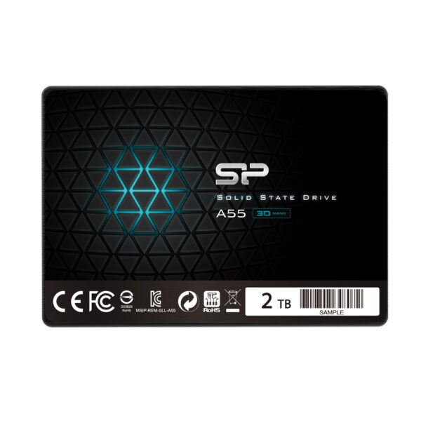 Silicon Power | Ace | A55 | 2000 GB | SSD form factor 2.5" | Solid-state drive interface SATA III | Read speed 500 MB/s | Write speed 450 MB/s