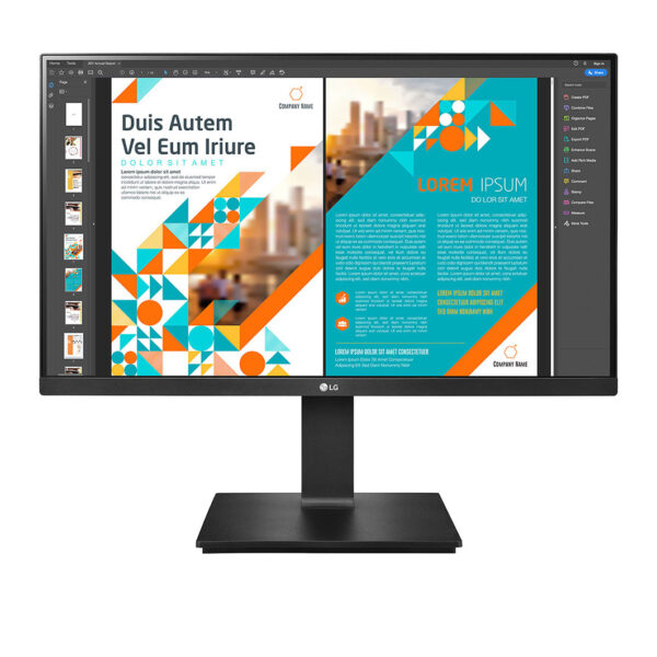 LG | Monitor with AMD FreeSync | 24QP550-B | 23.8 " | IPS | QHD | 16:9 | 75 Hz | 5 ms | 2560 x 1440 pixels | 300 cd/m² | HDMI ports quantity 2 | Black