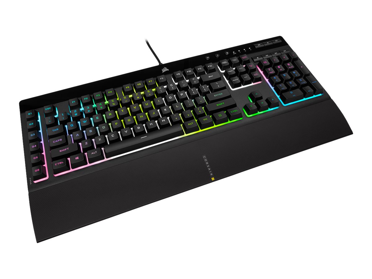 Corsair | Rubber Dome | Gaming Keyboard | K55 RGB PRO XT | Gaming keyboard | Wired | RGB LED light | US | Black - Image 8