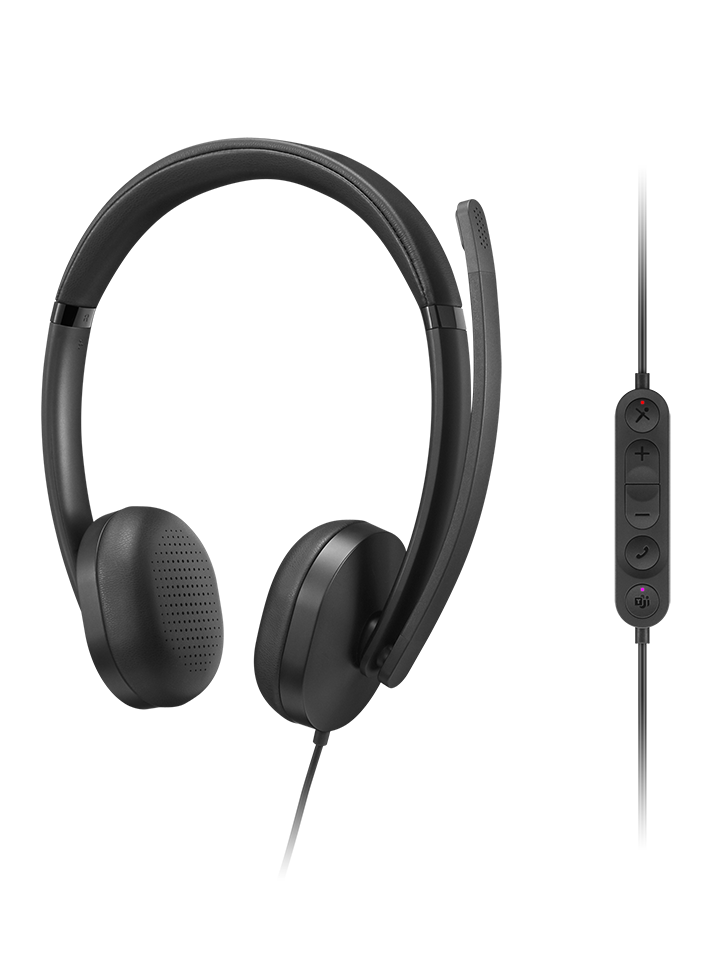 Lenovo Wired VoIP Headset 5000 (Teams) | Built-in microphone | USB Type-A, USB Type-C | Black