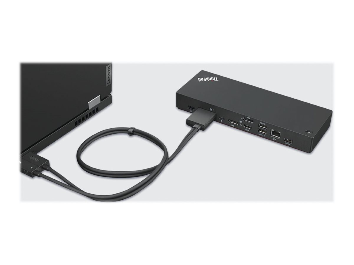 Lenovo | ThinkPad Thunderbolt 4 Workstation Dock | Dock | Ethernet LAN (RJ-45) ports 1 | DisplayPorts quantity 2 | USB 3.0 (3.1 Gen 1) ports quantity 3 | HDMI ports quantity 1 | Ethernet LAN | 230 W | Warranty 36 month(s) - Image 21