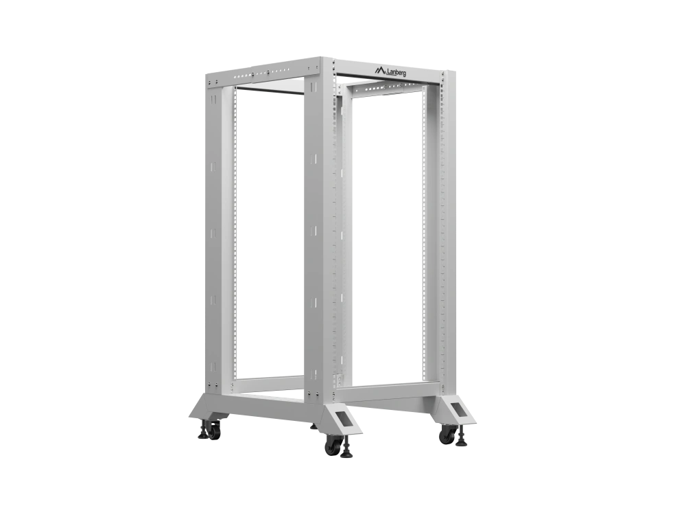 Lanberg Open Rack 19" 22U 600X800 | OR01-6822-S | Grey - Image 2