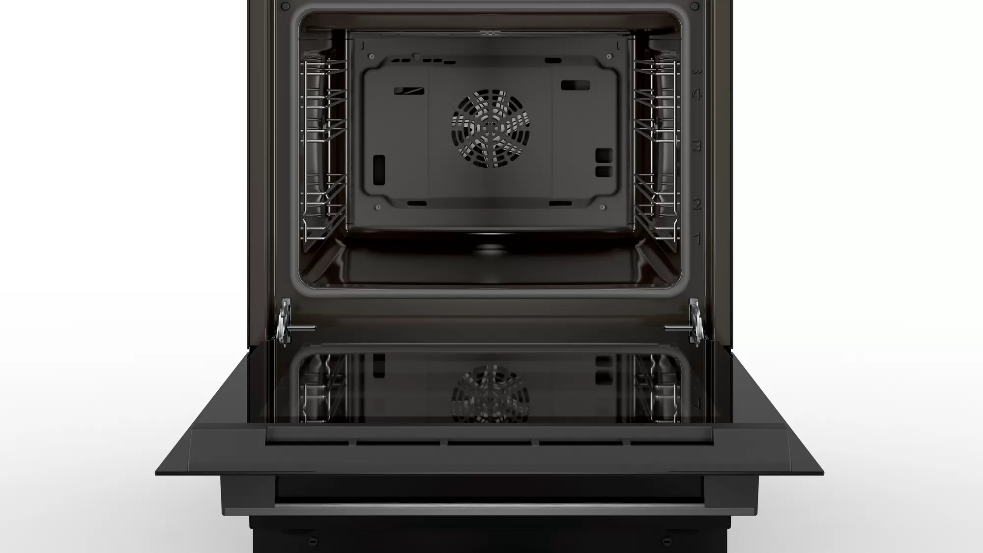 Bosch | Cooker | HLN39A060U | Hob type Induction | Oven type Electric | Black | Width 60 cm | Grilling | Red LED | Depth 60 cm | 66 L - Image 6